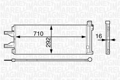MAGNETI MARELLI 350203623000 -  Конденсатор, кондиционер